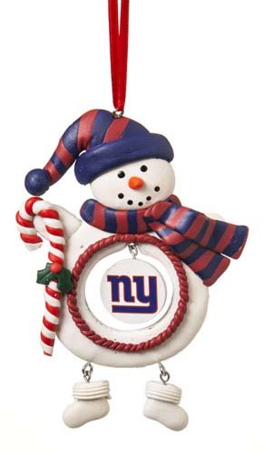 New York Giants Jolly Christmas Snowman Ornament