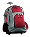 Port Authority Wheeled Backpack, Red/Grey, One Size
