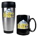 Denver Nuggets Stainless Travel Mug & Coffee Cup Set