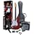 RST CAR LH Left Handed Electric Guitar Package with Full Size Electric Guitar, Amp, Carry Bag, and Instructional DVD