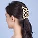 Diamond Large Beige Wood Double Comb Hair Accessory By Hairzing