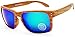 W107-vp Style Vault Sport Flash Mirror Sunglasses (B1738F Woody Brown-Emerald Mirror, mirrored)