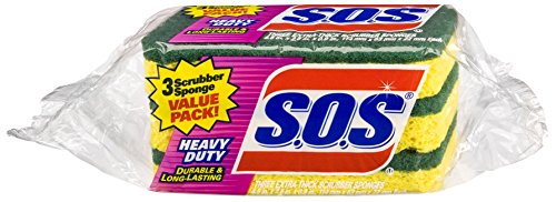 S.O.S Scrubber Sponge, Heavy Duty, 3 Count