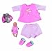 Zapf Creation 807828 - Baby Born Fahrradtour de luxe Set, rosa