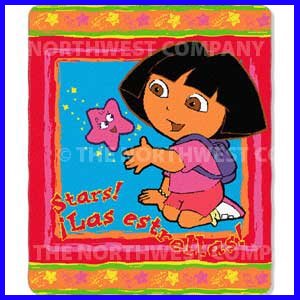 Dora the Explorer 'Stars' Fleece Throw