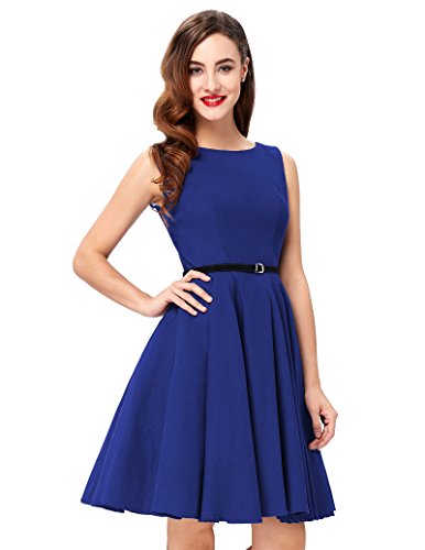Sleeveless Vintage Swing Dresses for Women BP157