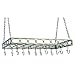 Kitchen & Housewares : Old Dutch International 36 Inch  x 17¾ Inch x 3¾ Inch Antique Pewter Rect Pot Rack with 16 Hooks, RM