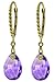 14k Gold Leverback Earrings with Genuine Briolette title=