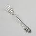 Flower De Luce by Community, Silverplate Luncheon Fork, Monogram S