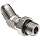 Brennan 6802-06-06-NWO-SS, Stainless Steel, 37 Degree Flared Tube Fitting, 06MJ-06MAORB 45 Degrees Elbow , 3/8" Tube OD