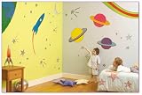 FunToSee Jumbo Wall Stickers - Outer Space
