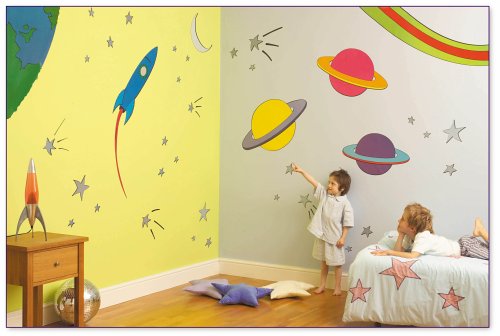 Childrens Toyshop  Used : FunToSee Jumbo Wall Stickers - Outer Space