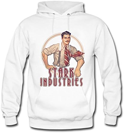 Yulooo Printing Custom Stark Industries Kids Boys And Girls Classic Hoodie Sweatshirt White