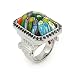 Millacreli Faceted Multicolor Murano Glass title=