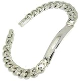 Jewelry : Large Curb Link Identification Bracelet 7.75' Length