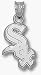 Chicago White Sox Polished Sox 9/16 Pendant - Sterling Silver Jewelry