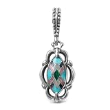 Carolyn Pollack Sterling Silver Multi-Gemstone Inlay Reversible Maine-ly Mauve Charm