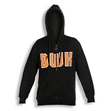 Wilde Kerle Zipup Sweatshirt m. Kapuze, schwarz, 164
