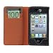Logotrans Wallet Series Ledertasche f�r Apple iPhone 4 orange
