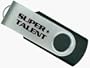 Super Talent USB2.0 Swivel Flash Memory Drive 1GB