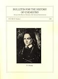 Bulletin for the History of Chemistry