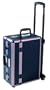 Vanguard Black Aluminum Computer Case with Wheels & Snap Handle 18X7.5X13