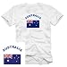 Sports : Australien T-SHIRT AUSTRALIA S M L XL XXL zur Auswahl weiss