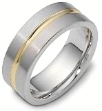 8mm modern wedding band ring (Platinum)