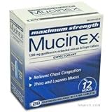Mucinex Maximum Strength 12 Hour 28 Tablets Mucinex Maximum Strength 12 Hour 28 Tablets