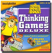 School House Rock Thinking Games Deluxe 2 Disc Computer Game [CD-ROM]