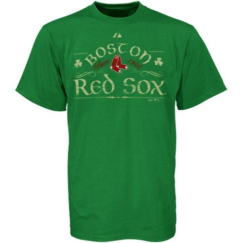 Majestic Boston Red Sox Green Cold Filtered T-shirt (Small)