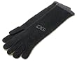 Dolce & Gabbana Women's Cashmere Gloves with D&G Rhinestone Logo