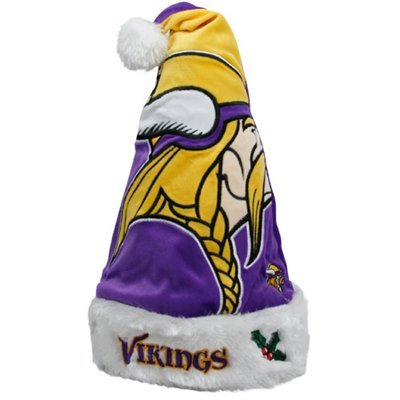 Minnesota Vikings 2011 Colorblock Runoff Plush Santa Hat (Quantity of 1)