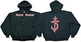 Devildriver - CROSS LOGO Zip Hoodie, Black