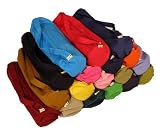 Produits Bean Bag - Sac pour tapis de yoga extra large deluxe - Fait en coton avec fermeture &eacute;claire facile - Fabriqu&eacute; aux Etats-Unis - Noir