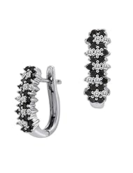 10k White Gold 3/4cttw, H-I Color, I2-I3 Clarity, Diamond Earrings