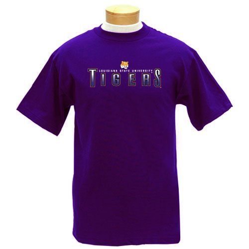 LSU Tigers Short Sleeve Tee Shirt, X-Large