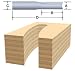 Bosch 86008M Solid Carbide 3/16-Inch x 5/8-Inch Straight Double O-Flute 1/4-Inch Shank Router Bit