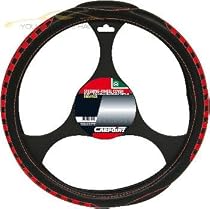 Steeringwheel cover -Racing- black/red
