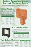 Aqua Cabinet All Glass Aquarium AGA Hexagon Stands - All-Glass AGA brand cabinet stand 10 hexagon-oak store pick-up only-shipping cost prohibitive