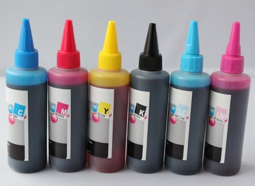 Compatible CISS Refill Ink Bottles(600ml, 100ml Per Color) T078, #78 for Epson Stylus Photo R260, R280, R380, RX580, RX595, RX680