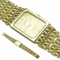Stylish Bootlace Geneve Quartz Men's Gold Watch