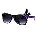 Kids Girls Child Size Bow Bunny Ear Horned Sunglasses Purple