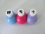 Scrapbooking Craft Paper Punch Set 3 Items Love - Kissing Face, Love Arrow and Cupid
