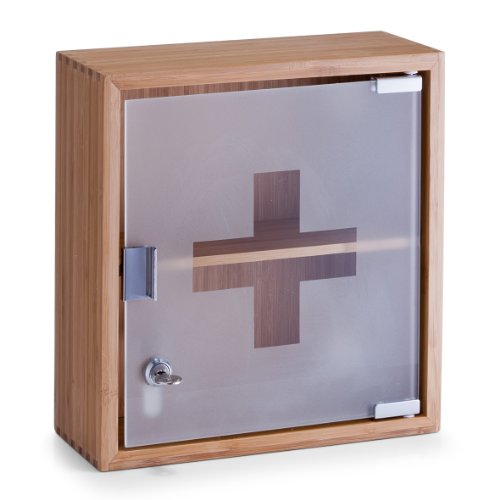 Zeller 13594 Medizinschrank, Bamboo/Glas / 29 x 12 x 31 Preisvergleich