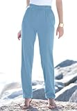 Roamans Plus Size Petite Classic Soft Knit Pants