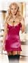 Dreamgirl Women's Starlet Satin Babydoll with Thong