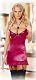 Online Dreamgirl Women’s Starlet Satin Babydoll with Thong Holiday Special