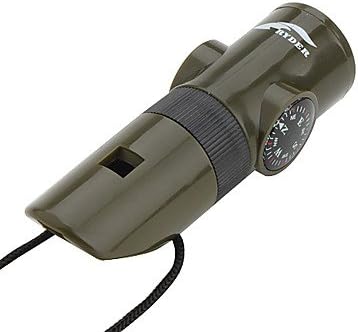ZCL 7-in-1 Multifunctional Whistle with Compass, Thermo Meter and LED Light
