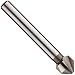 Dormer G136 Series High-Speed Steel Single-End Countersink, Uncoated (Bright) Finish, 3 Flutes, 90 Degrees, Round Shank